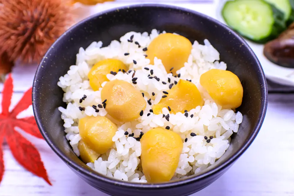 日本栗の調理にピッタリの栗ご飯