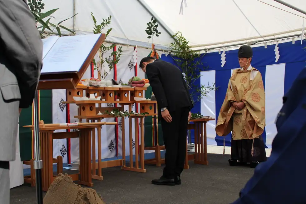 集出荷貯蔵施設の地鎮祭