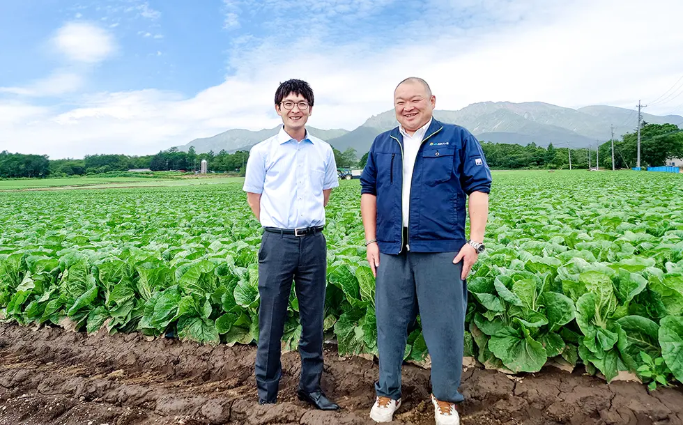 当社池内とJA長野八ヶ岳の岡部様