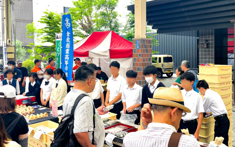 倉敷商業高校ブース