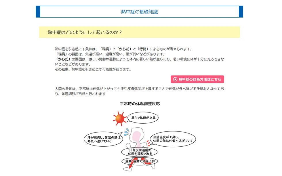 熱中症はどのようにして起こるのか？