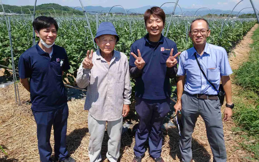 長ナス生産地を訪ねて ~JAみい大刀洗園芸流通センターを訪問しました