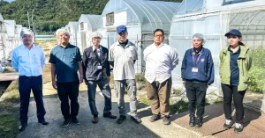 ベビーリーフ生産者有限会社サンファーム・ハラの圃場を視察しました