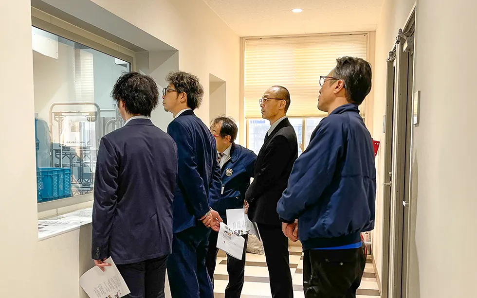 カットねぎ視察