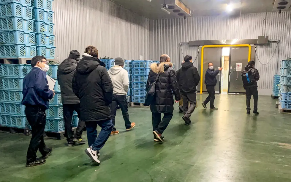 集出荷貯蔵施設視察