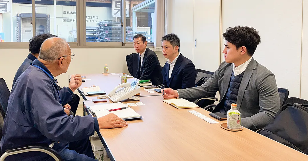 JAさっぽろの皆様がご来社 -市場・設備視察と今後の取引強化について意見交換