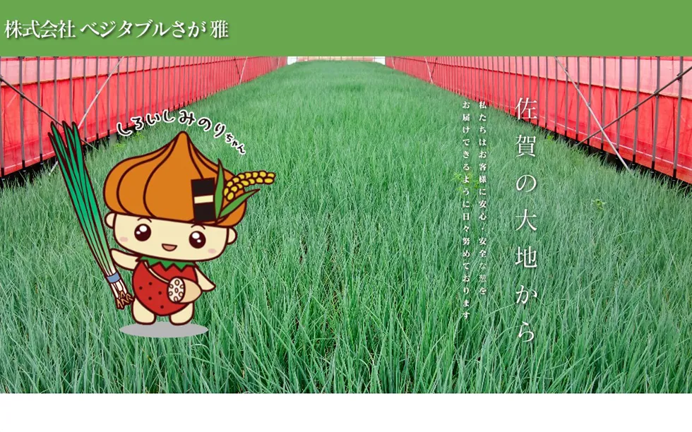 株式会社ベジタブルさが雅のホームページ