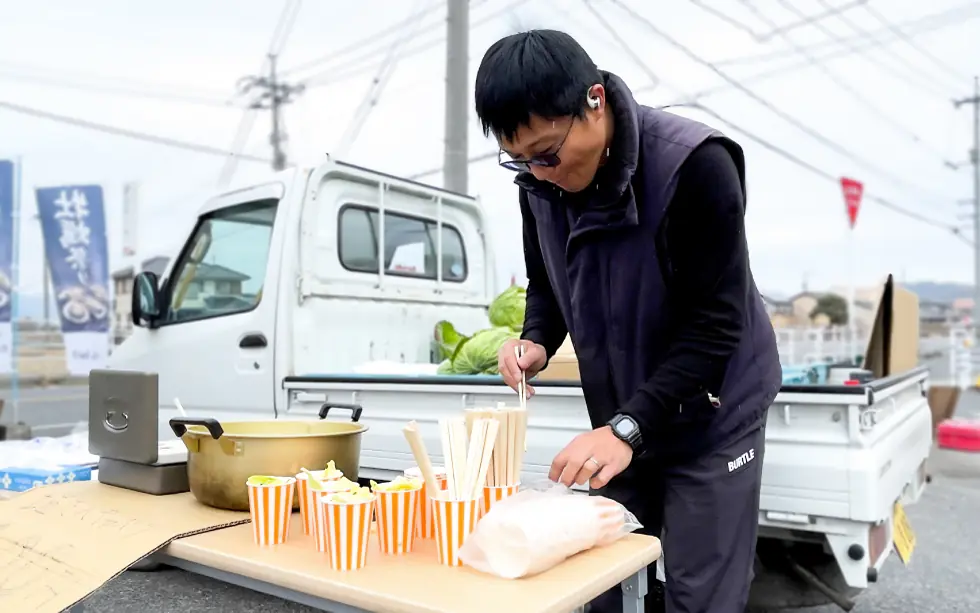 塩キャベツ仕込み中